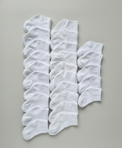 Gripsokken Megapack 25x Wit & Roze/Blauw